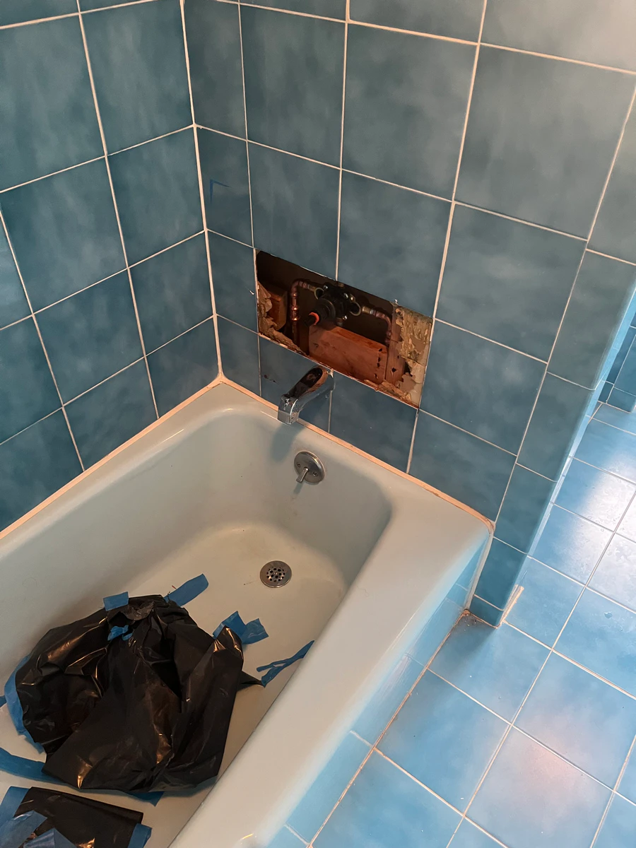Shower Reglazing - Before